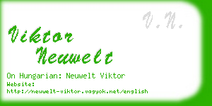 viktor neuwelt business card